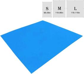img 4 attached to TRIWONDER Waterproof Hammock Rain Fly Tarp For Camping, Backpacking Tent Footprint Ground Cloth Shelter Sunshade Mat Outdoor Hiking Beach Picnic