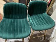 img 1 attached to 24 Inch Green Velvet Bar Stool Set Of 2 - Kitchen Counter Seating review by Sandy Vaughn