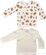 gots certified maple clothing organic cotton baby kimono long sleeve bodysuit: eco-friendly and safe for your little one! logo