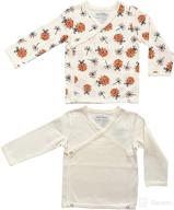 gots certified maple clothing organic cotton baby kimono long sleeve bodysuit: eco-friendly and safe for your little one! логотип