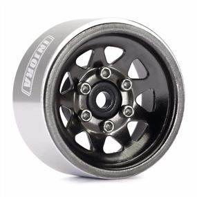 img 3 attached to Upgraded INJORA 1.0 Beadlock Wheel Rim Set In Dark Grey For 1/18 TRX4M Axial SCX24 Bronco Deadbolt C10 JLU Gladiator - Ideal Crawler Wheels Rims For Improved Performance