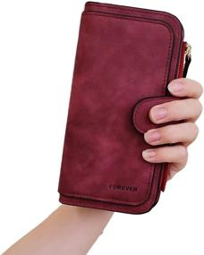 img 1 attached to Wallet Ladies Capacity Wallets Leather Women's Handbags & Wallets ~ Wallets