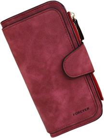 img 4 attached to Wallet Ladies Capacity Wallets Leather Women's Handbags & Wallets ~ Wallets