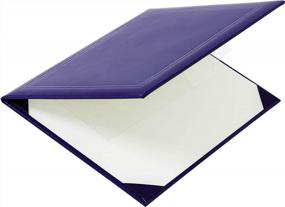 img 1 attached to Leather 8.5X11 Graduation Certificate Document Holder Cover - GraduatePro Diploma Covers Letter Size Purple