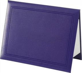 img 2 attached to Leather 8.5X11 Graduation Certificate Document Holder Cover - GraduatePro Diploma Covers Letter Size Purple
