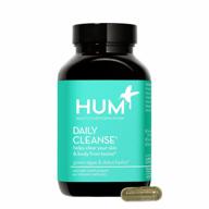 hum daily cleanse clear skin herbal supplements - improved digestive health + natural detoxification support with green algae, detoxing herbs & minerals - body detox & skin supplement (60 capsules) logo
