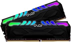 img 1 attached to 16GB (2X8GB) Black Owl Aura Sync RGB 3200MHz CL16 1.35V 288-Pin Desktop Gaming UDIMM DDR4 RAM OLOy MD4U0832161BHJDA