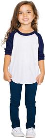 img 2 attached to American Apparel Unisex Sleeve Raglan Girls' Clothing via Tops, Tees & Blouses