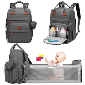 img 4 attached to 🎒 Guffo Baby Diaper Bag Backpack: Spacious, Waterproof, and Multifunctional 3-in-1 Changing Station - The Perfect Gift for New Moms!