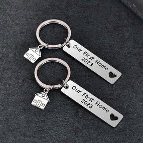 img 3 attached to 2022 Housewarming Gift: 'Our First Home' Keychains - Perfect New Home Gift With House Keyrings