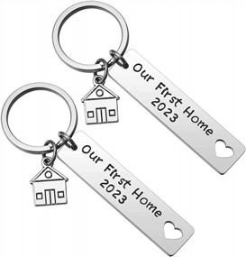 img 4 attached to 2022 Housewarming Gift: 'Our First Home' Keychains - Perfect New Home Gift With House Keyrings