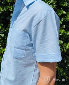 img 7 attached to Men'S Linen Button Down Tees: Long/Short Sleeve Shirts With Spread Collar | Aimeilgot