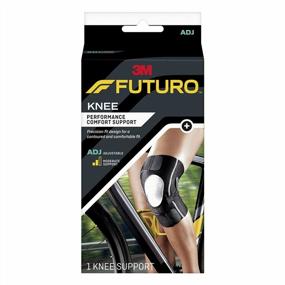 img 4 attached to 🏋️ FUTURO-01039PS Performance Compression Knee Support: Enhance Your Daily Activities with One Size - Black
