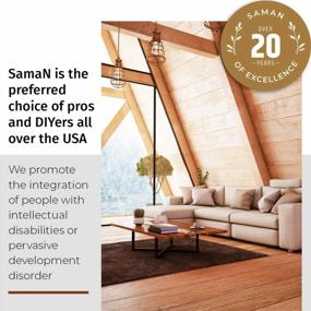 img 2 attached to Odorless Oil-Based SamaN Interior One-Step Wood Seal, Stain, And Varnish For Furniture And Fine Wood - Charcoal SAM-320 (32 Oz) - Enhances Color And Protects Wood