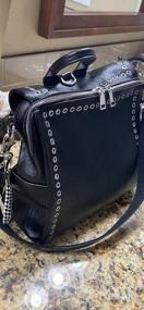 img 5 attached to Stylish And Versatile Backpack Purse For Women: JOSEKO Convertible Satchel Shoulder Bag With Chic Studs And Durable PU Leather