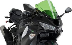 img 2 attached to 🏍️ Защитный экран Puig Racing для Kawasaki ZX-6R 2019+ (Кэнди Грин)