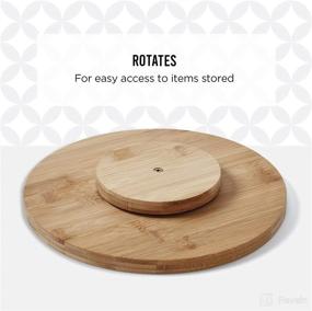 img 1 attached to 🎋 10-Inch Copco Bamboo Wood Lazy Susan