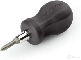 img 4 attached to 🔧 TEKTON 3-in-1 Stubby Phillips/Slotted Driver (#1 x 3/16 in, Black) - All-in-One Portable Screwdriver for Tight Spaces, DMT13001