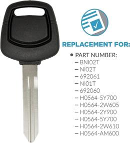 img 1 attached to Keyless2Go Uncut Replacement Transponder Ignition Interior Accessories ~ Anti-Theft