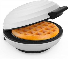 img 4 attached to CROWNFUL 4-Inch Mini Waffle Maker Machine With Compact Design, Non-Stick Surface, Easy To Clean, Recipe Guide Included - Perfect For Breakfast Desserts Sandwiches & Other Snacks (White)