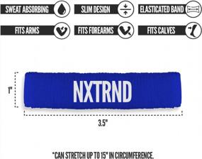 img 2 attached to Enhance Your Football Performance With Nxtrnd Bicep Bands - Sweat Absorbing Arm Bands (Sold In Pairs)