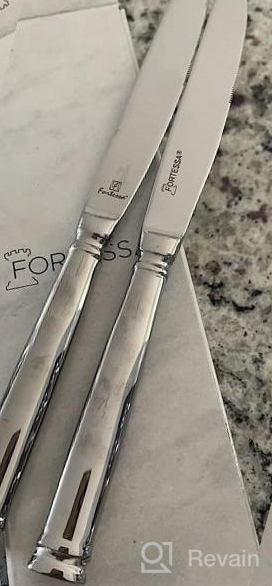 img 1 attached to Fortessa Bistro Stainless Steel Flatware: 9-Inch Serving Fork For Elegant Dining review by David Shah
