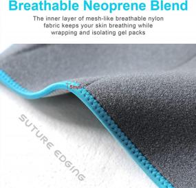 img 2 attached to Relieve Knee Pain With Reusable Gel Ice Pack & Brace For Recovery And Swelling: Blue Knee Support For Injuries & Post-Surgery