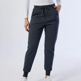 img 1 attached to Stay Cozy And Fashionable With Duyang'S Women'S Sherpa Lined Jogger Harem Pants