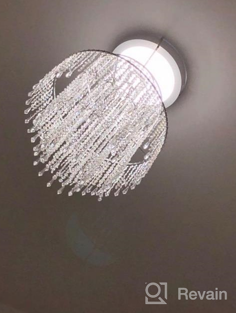 img 1 attached to Silver Acrylic Chandelier Shade, 3-Tier Beaded Pendant Lampshade With Crystal Beads And Chrome Frame For Bedroom, Wedding Or Party Decoration - 12.6 Inches Diameter review by Mario Haan