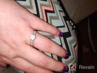 img 1 attached to Timeless Elegance: 1.0 CT Simulated Diamond Or Genuine Moissanite Engagement Ring With 10K White Gold And Graduated Side Stones review by Gregory Plump