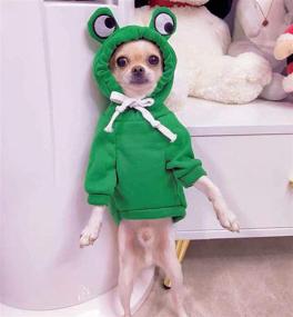 img 1 attached to 🐶 ChezAbbey Dog Hoodies: Stylish Pet Fruit Clothes for Chihuahua and Small-Medium Dogs - Warm Winter Sweater Coat, Pullover Clothing, Hooded Sweatshirts, Puppy Apparel - Perfect Cold Weather Costume