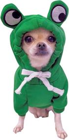 img 2 attached to 🐶 ChezAbbey Dog Hoodies: Stylish Pet Fruit Clothes for Chihuahua and Small-Medium Dogs - Warm Winter Sweater Coat, Pullover Clothing, Hooded Sweatshirts, Puppy Apparel - Perfect Cold Weather Costume