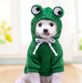 img 4 attached to 🐶 ChezAbbey Dog Hoodies: Stylish Pet Fruit Clothes for Chihuahua and Small-Medium Dogs - Warm Winter Sweater Coat, Pullover Clothing, Hooded Sweatshirts, Puppy Apparel - Perfect Cold Weather Costume