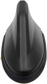 img 1 attached to Matte Black Plastic Shark Fin Truck Car Roof AM FM Radio Signal Antenna Aerial by uxcell