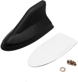 img 4 attached to Matte Black Plastic Shark Fin Truck Car Roof AM FM Radio Signal Antenna Aerial by uxcell