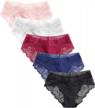 stay comfortable and stylish with seasment women's lacy panties bikini/hipster briefs - 5/6 pack logo