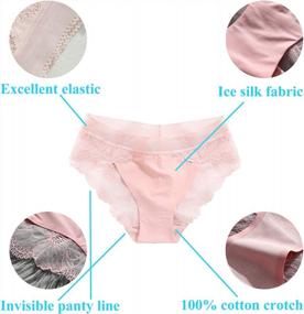img 1 attached to Stay Comfortable And Stylish With Seasment Women'S Lacy Panties Bikini/Hipster Briefs - 5/6 Pack