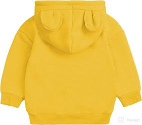 img 3 attached to 👶 Cozy Unisex Baby Hooded Sweatshirt: Long Sleeve Top for Ultimate Comfort
