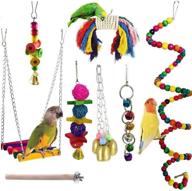 🐦 jiayue bird parrot toys - 8 pieces: must-have cage accessories for parakeets, conures, macaws & more logo