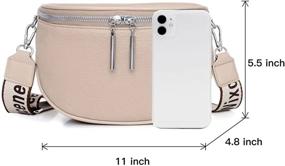 img 1 attached to Women's Lightweight Crossbody Wallet Handbags 👛 & Shoulder Bags - Perfect for Crossbody Fashion