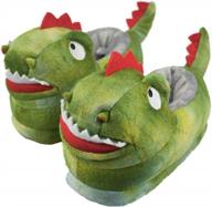 dino-mite comfort: tirzrro anti-skid dinosaur slippers for boys and girls logo