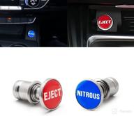 🚗 enhance your vehicle's style with xotic tech eject and nitrous cigarette lighter push button plug replacement covers logo