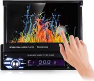 обновите свою автомобильную аудиосистему с помощью нашего 1 din flip touch screen stereo - 1080p выдвижной tft / lcd fm-радиоприемник с usb / sd и mp4 / mp5 player; поддерживает резервную камеру! логотип