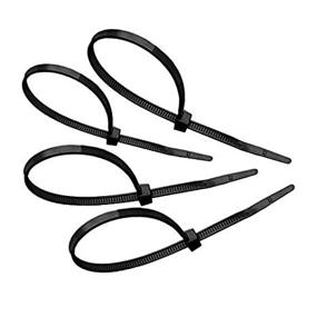 img 1 attached to 🔒 Tach-It 4-inch UV Black Protected Cable Tie with 18 Pound Tensile Strength - Pack of 1000