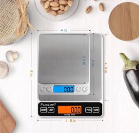 img 3 attached to Fuzion Digital Kitchen Scale 500G/0.01G Mini Food Scale Small Jewelry Scale Waterproof Digital Scale USB Powered Gram Scales LCD Display Stainless Steel For Ingredients Jewelry Coffe Food