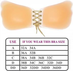 img 3 attached to Lace-Up Silicone Adhesive Bra- Cleavage Enhancer And Reusable