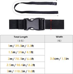 img 3 attached to Secure Your Luggage With TRIWONDER Adjustable Tie Down Straps & Quick-Release Buckles!