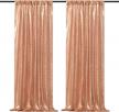 double pack rose gold sequin backdrop curtains - sparkling décor for special occasions! logo