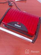 img 1 attached to Sandwich maker Kitfort KT-1609 Panini Maker, red review by Anastazja Pluta ᠌