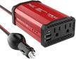 experience efficient power conversion on-the-go with foval 300w dc to ac power inverter and dual usb car charger logo